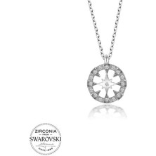 Aya Diamond Swarovski Taşlı Gümüş Çember Bayan Kolye