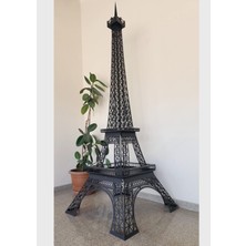 Mazemac Eyfel Kulesi Dev Boy Siyah Lazer Kesim Metal