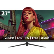 Gamepower Sonic V40 27'' 240Hz 0.5ms Fast IPS Fhd Rgb Gaming Monitör (Sıfır Ölü Piksel Garantili)