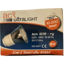 Pelikan Led Ack Ultralıght Enerji Tasarruflu Ampul 9W 540 Lm Yeşil Işık (4ADET)