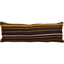 Kilim Antik El Dokuma Dekoratif Lumbar Kilim Kırlent Yastık Kılıfı 1102 - Yeni - Çok Renkli