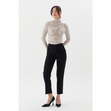 Shopping Shop Yüksek Bel Kalem Pantolon Sıyah