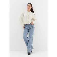 Shopping Shop Parlak Taşlı Jean Mavı