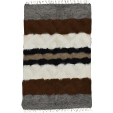 Kilim Antik El Dokuma Tiftik Yün Siirt Battaniyesi Kilim 0718 - Yeni - Çok Renkli