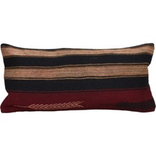 Kilim Antik El Dokuma Dekoratif Lumbar Kilim Kırlent Yastık Kılıfı 1064 - Yeni - Çok Renkli
