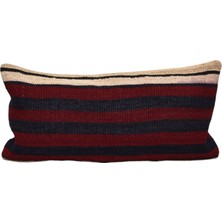 Kilim Antik El Dokuma Dekoratif Lumbar Kilim Kırlent Yastık Kılıfı 1065 - Yeni - Çok Renkli
