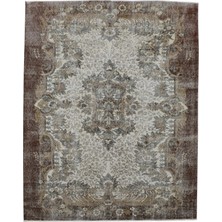 Kilim Antik El Dokuma Göbekli 5m2 Yün Halı 0626 - Vintage - Çok Renkli