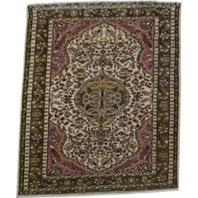 Kilim Antik El Dokuma Göbekli Dallı Çiçekli Uşak Yün Salon Halısı 0618 - Yeni - Çok Renkli