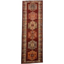 Kilim Antik El Dokuma Göbekli Herki Yolluk Yün Halı 0607 - Vintage - Çok Renkli