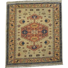 Kilim Antik El Dokuma Kirman Oygulu Balıkesir Antik Yörük Yün Halı 0619 - Yeni - Çok Renkli