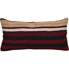 Kilim Antik El Dokuma Dekoratif Lumbar Kilim Kırlent Yastık Kılıfı 1060 - Yeni - Çok Renkli
