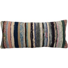 Kilim Antik El Dokuma Dekoratif Lumbar Kilim Kırlent Yastık Kılıfı 1093 - Yeni - Çok Renkli