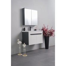 Livea UNO60 cm Banyo Dolabi Kapak Lake