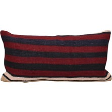 Kilim Antik El Dokuma Dekoratif Lumbar Kilim Kırlent Yastık Kılıfı 1086 - Yeni - Çok Renkli
