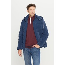 Altınyıldız Classics Standart Fit Normal Kesim Dik Yaka Kapüşonlu Yan Cepli Kaban