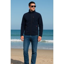 Luxic Core Erkek Dik Yaka Fermuarlı Polar Ceket – Günlük Kullanıma Uygun, Sıcak Tutan, Cepli Polar Mont