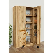 Hediyeler Kapında "zelvin" Golden Harvest 2 Kapakli Raflı Kiler Dolabı Banyo Dolabı, Mutfak Dolabı Çok Amaçlı Dolap