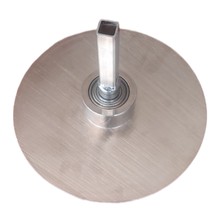 Mutfak Avm Döner Et Takma Aparatı Platin Model 26 cm Çap Çift Bilyalı Nikelaj Kaplamalı Dönerci Et Takma Sehpa Takım