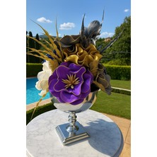 Maviessa Gümüş Ayaklı Eva Aranjman-Hediyelik