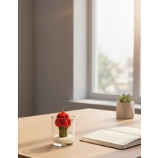 Beyra Decor El Yapımı Lale Buketi Bardak Mum – Dekoratif Doğal  Soya Mum