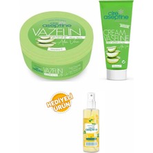 Cire Aseptine Aloevera Vazelin Kavanoz 150 ml+AloeveraTüp 75 ml+Limon Kolonyası 100 ml Sprey Hediyeli