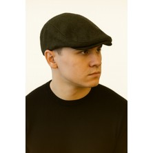 Aida Jewelss London Model Kışlık Kaşe Kumaş Unisex Kasket Şapka Standart Beden