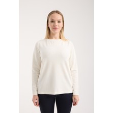 G-FOX Kadın Kabartmalı Dokulu Uzun Kollu Triko Bluz – Rahat Kalıp, Esnek ve Yumuşak Dokulu Mevsimlik 3016