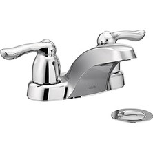 Tuncel Store Moen 4925 Chateau Iki Saplı Düşük Ark Banyo Bataryası, Krom, 0.5