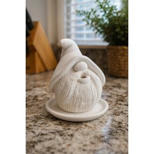 Lunora Design Taş Tozu Ham Cüce Tütsülük – Boyanabilir Dekoratif Tütsü Kabı