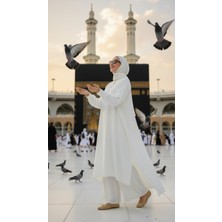 Ns Moda Tesettür Saye Takım Beyaz