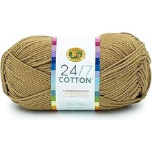 Tuncel Store Lion Brand Yarn Iplik 24/7 Pamuk Ipliği, Saman Balyası