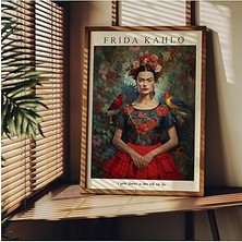 Tuncel Store Fark Tanıtım Frida Kahlo Çerçevesiz Poster, Dekoratif Çerçevesiz Poster, Tablo, Fridakahlo,