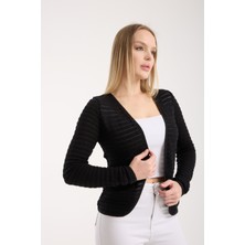 G-FOX Kadın %100 Pamuk Dokulu Mevsimlik Ince Hırka – Uzun Kollu, Hafif ve Nefes Alan Triko Ceket 3015