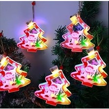 Tuncel Store Kardan Adam Motifli 5'li LED Ağaç Dekoratif Lambayılbaşı Renkli Işıklar Asılı Işık Sahne