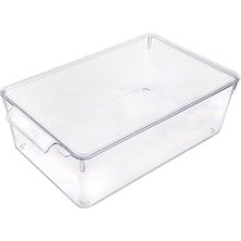 Tuncel Store Deconox 1 Adet Kırılmaz Şefaf Akrilik Kapaklı Buzdolabı Organizeri | Buzdolabı Içi Düzenleyici | Se