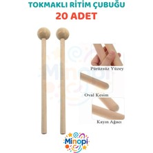 20 cm Ahşap Ritim Çubuğu, 10 Çift, Eğitici, Anaokulu Için Ritim Topu
