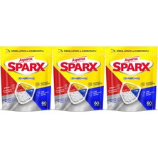 Asperox Sparx Diamond Bulaşık Makinesi Deterjanı Kapsül Tablet Hepsi 1 Arada 180 Adet (3pk*60)