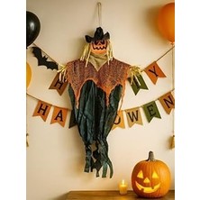 Tuncel Store Dekorati̇f Balkabaği Korkuluk 95CM Halloween Cadilar Bayrami