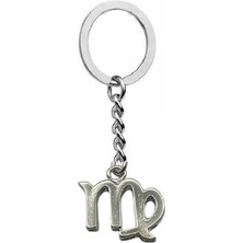 Herşey Nota Başak Burcu Sembol Anahtarlık – Zamak Kaplama, Unisex Astrolojik Tasarım