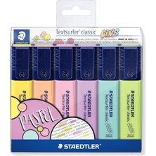 Staedtler 364 Cwp6 Textsurfer Classic Pastel Fosforlu Kalem 6'lı Blister