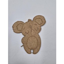 1 Adet Sevimli Koala Ahşap Boyama Okul Dıy Etkinlik Aktivite Sanat 15 cm