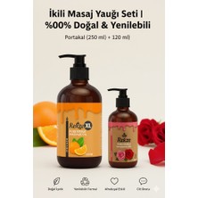 Rekze Gül 120 ml & Portakal 250 ml Masaj Yağı Seti