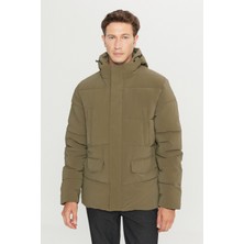 Altınyıldız Classics Standart Fit Normal Kesim Dik Yaka Kapüşonlu Kapak Cepil Kaban