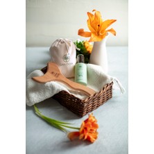 Gaia Oliva Vücut Yağı ve Ahşap Masaj Aleti Seti