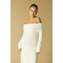 Avrile Madonna Yaka Triko Elbise