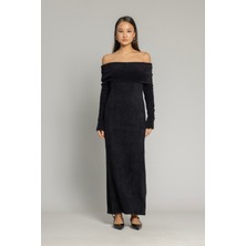 Avrile Madonna Yaka Triko Elbise