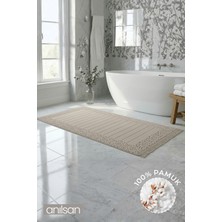 Anılsan Aflora Vizon Ayak Havlusu - 60x130Cm, 690Gr, %100 Pamuk, Spa Ve Otel Banyo Paspası