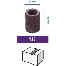 Storemax 438 Bant Zımpara 6,4 Mm, 120 Kumlu, 6'lı