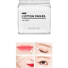 Storemax Mıssha Çift Taraflı Yüzde Yüz Saf Pamuklu Çubuk Cotton Swabs 300 Adet