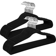 Storemax Kadife Elbise Askısı, 30'lu Set, Askı, Ceket Askısı, 41,5 cm Genişliğinde, Elbise Askısı, Ince, Dayanıklı, 360° Dönebilen Kanca, Manto, Gömlek ve Takım Elbiseler Için, Siyah CRF26BK